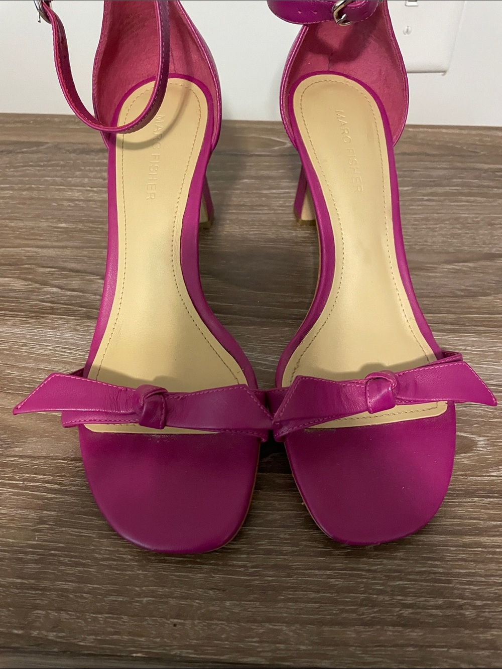 Marc Fisher Dalli Glam Sandal Size 8.5  Hot Pink Romantic Elegance Minimalist